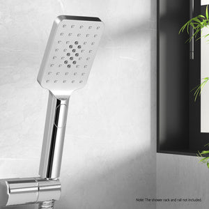 Handheld Shower Head | 3.1" | High Pressure | 3 Spray Modes | Square | Chrome