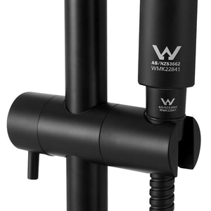 Handheld Shower Head | Wall Holder | 4.7'' | High Pressure | Adjustable 3 Modes | Black