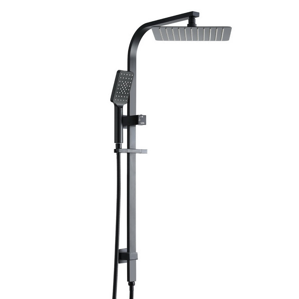 10'' Rain Shower Head Set | Handheld | Square | High Pressure | Black