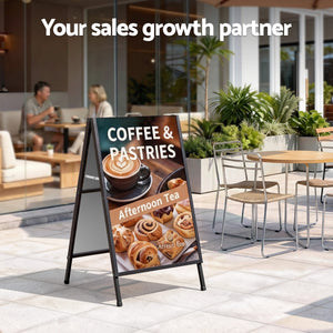 A1 A-Frame Sign Stand | Double Sided Poster Display | Outdoor | 60x90cm