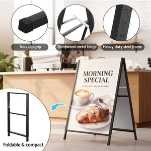 A1 A-Frame Sign Stand | Double Sided Poster Display | Outdoor | 60x90cm