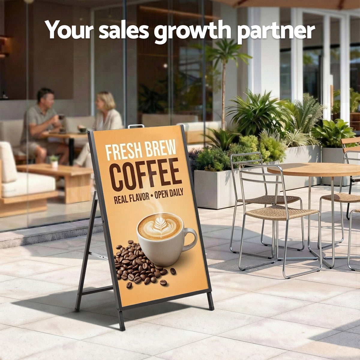 A1 A-Frame Sign Stand | Single Sided Poster Display | Outdoor | 60x90cm