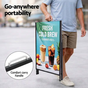 A1 A-Frame Sign Stand | Single Sided Poster Display | Outdoor | 60x90cm