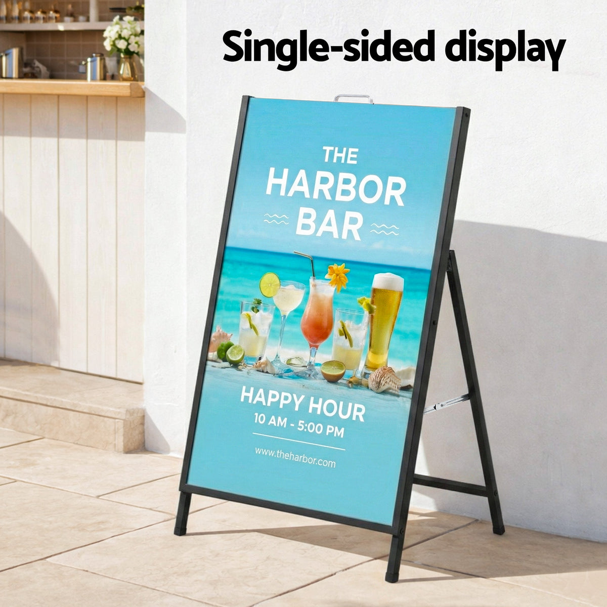 A1 A-Frame Sign Stand | Single Sided Poster Display | Outdoor | 60x90cm