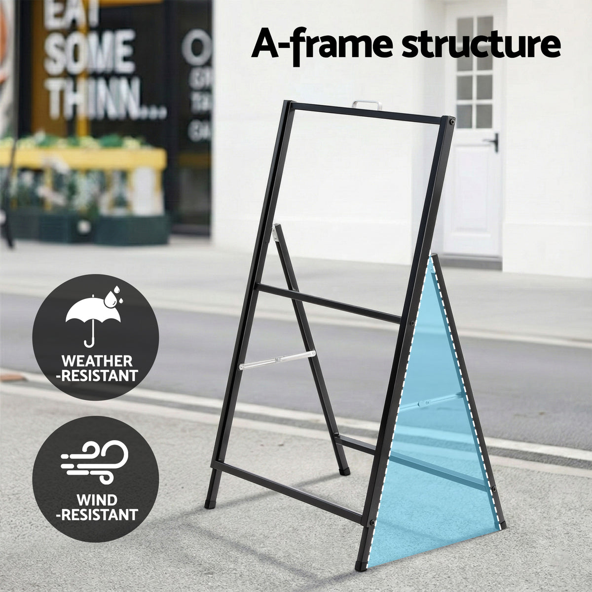 A1 A-Frame Sign Stand | Single Sided Poster Display | Outdoor | 60x90cm