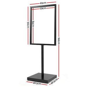 A1 Pedestal Sign Holder | Double Sided Poster Stand | 60x90cm