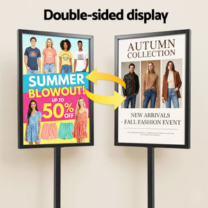 A1 Pedestal Sign Holder | Double Sided Poster Stand | 60x90cm