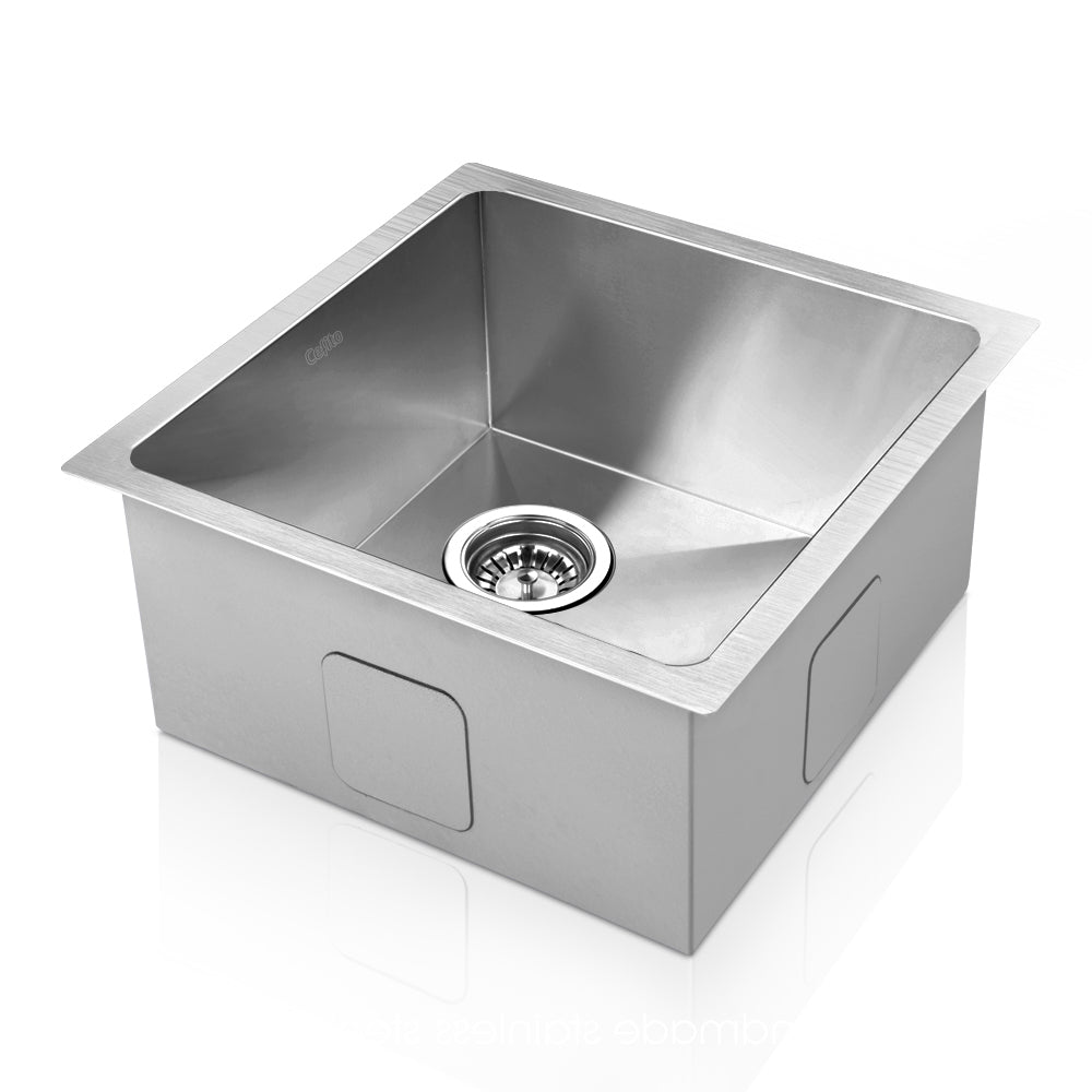 Cefito | Kitchen Sink | 44X44CM | Stainless Steel Basin | Single Bowl | Silver