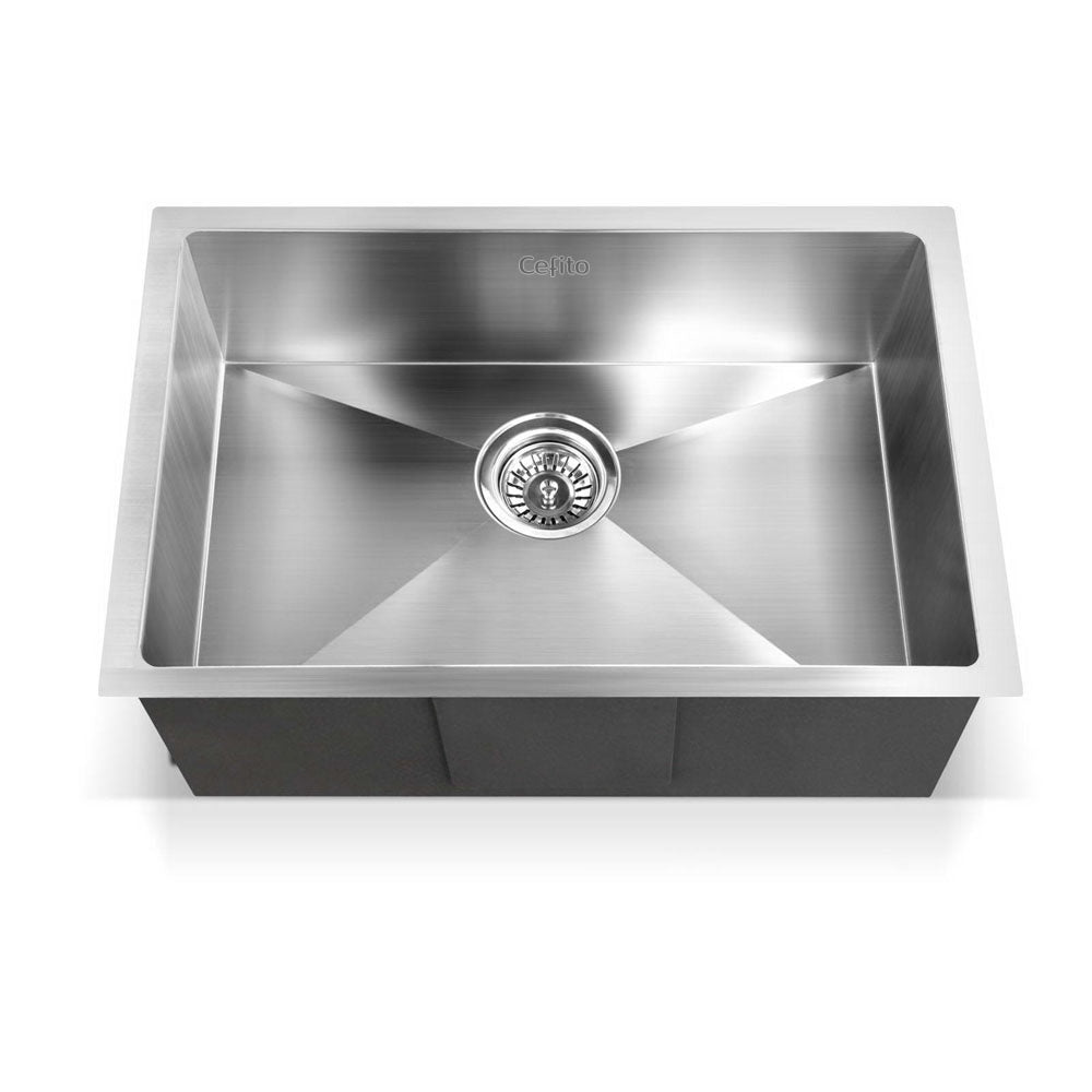 Cefito | Kitchen Sink | 60X45CM | Stainless Steel Basin | Single Bowl | Silver