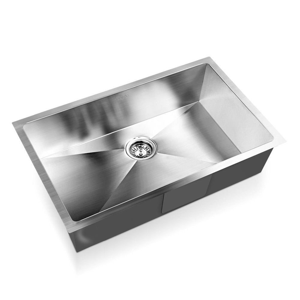 Cefito | Kitchen Sink | 70X45CM | Stainless Steel Basin | Single Bowl | Silver