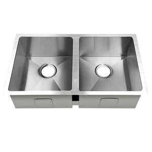 Cefito | Kitchen Sink | 77X45CM | Stainless Steel Basin | Double Bowl | Silver