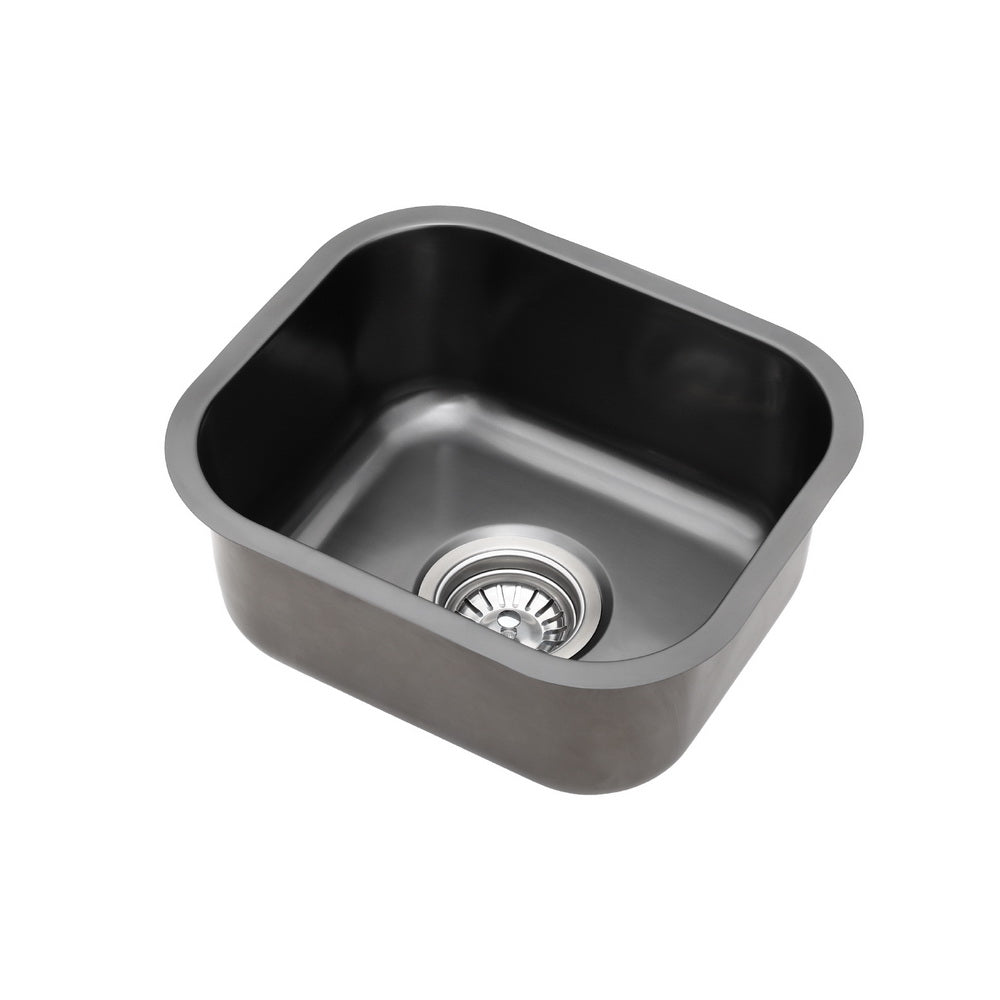 Cefito | Kitchen Sink | 30X36CM | Stainless Steel Nano Basin | Single Bowl | Black Finish