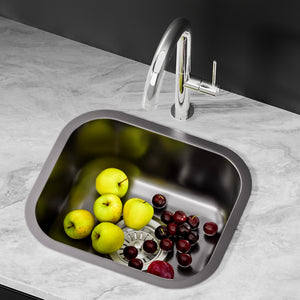 Cefito | Kitchen Sink | 30X36CM | Stainless Steel Nano Basin | Single Bowl | Black Finish
