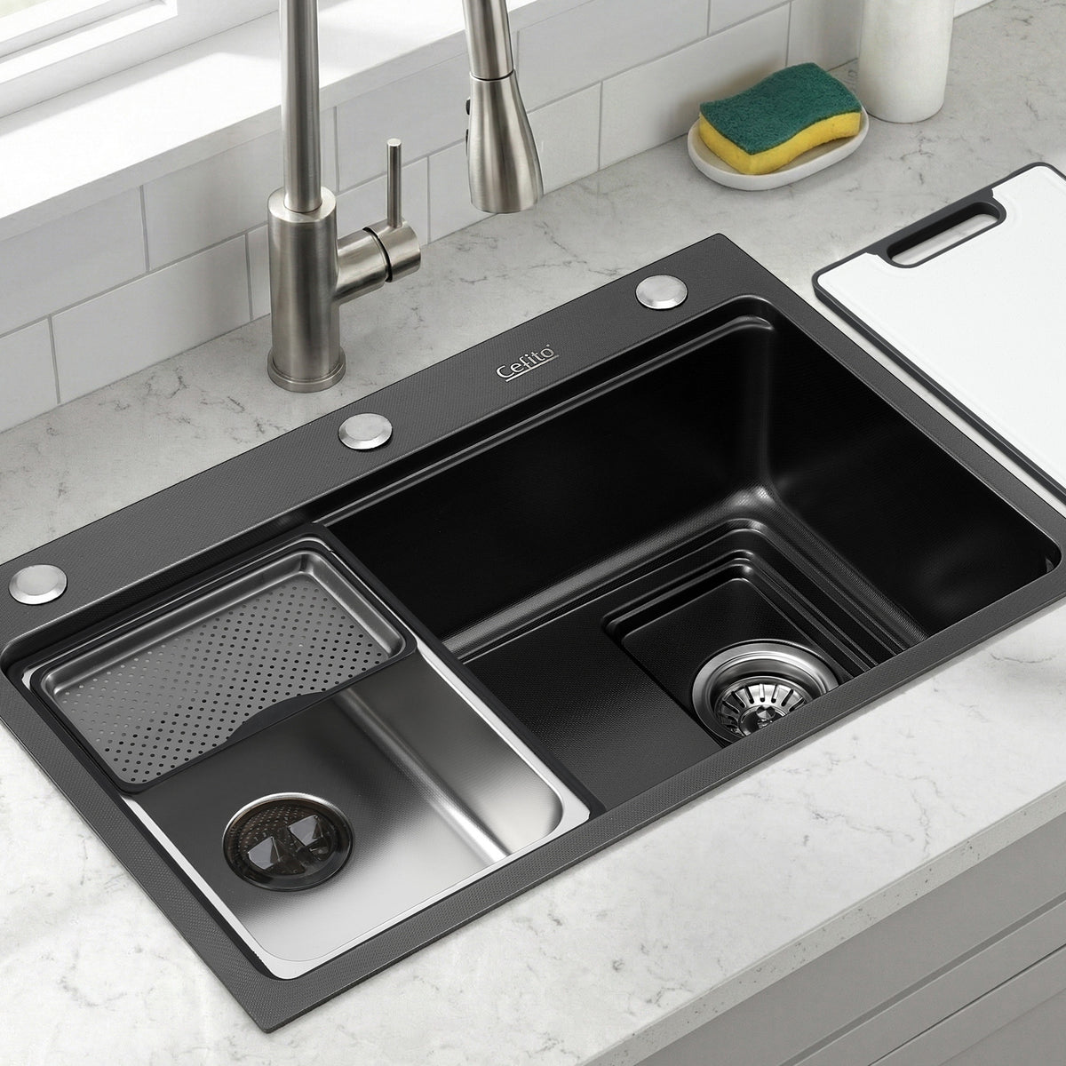 304 Stainless Steel Kitchen Sink | Bar Sink | Millet Grain Finish