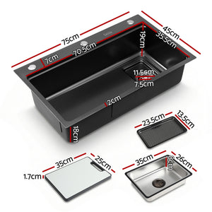 304 Stainless Steel Kitchen Sink | Bar Sink | Millet Grain Finish