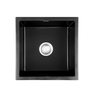 Granite Kitchen Sink | 45x45cm | Single Bowl | Black
