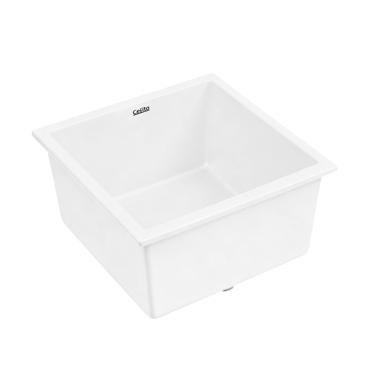 Granite Stone Sink | 45x45cm | Single Bowl | White