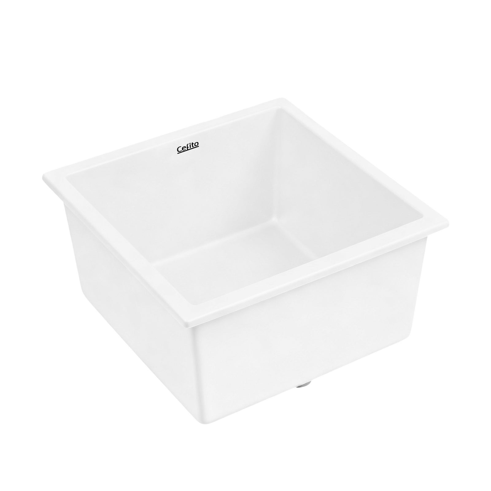 Granite Stone Sink | 45x45cm | Single Bowl | White
