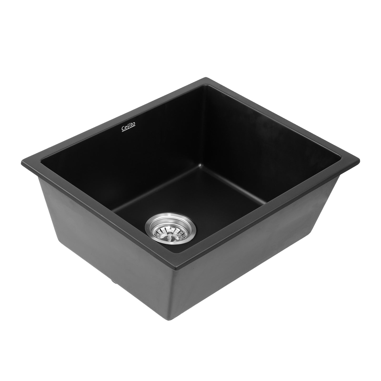 Granite Kitchen Sink | 55x45cm | Single Bowl | Black