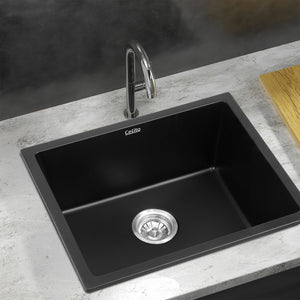 Granite Kitchen Sink | 55x45cm | Single Bowl | Black