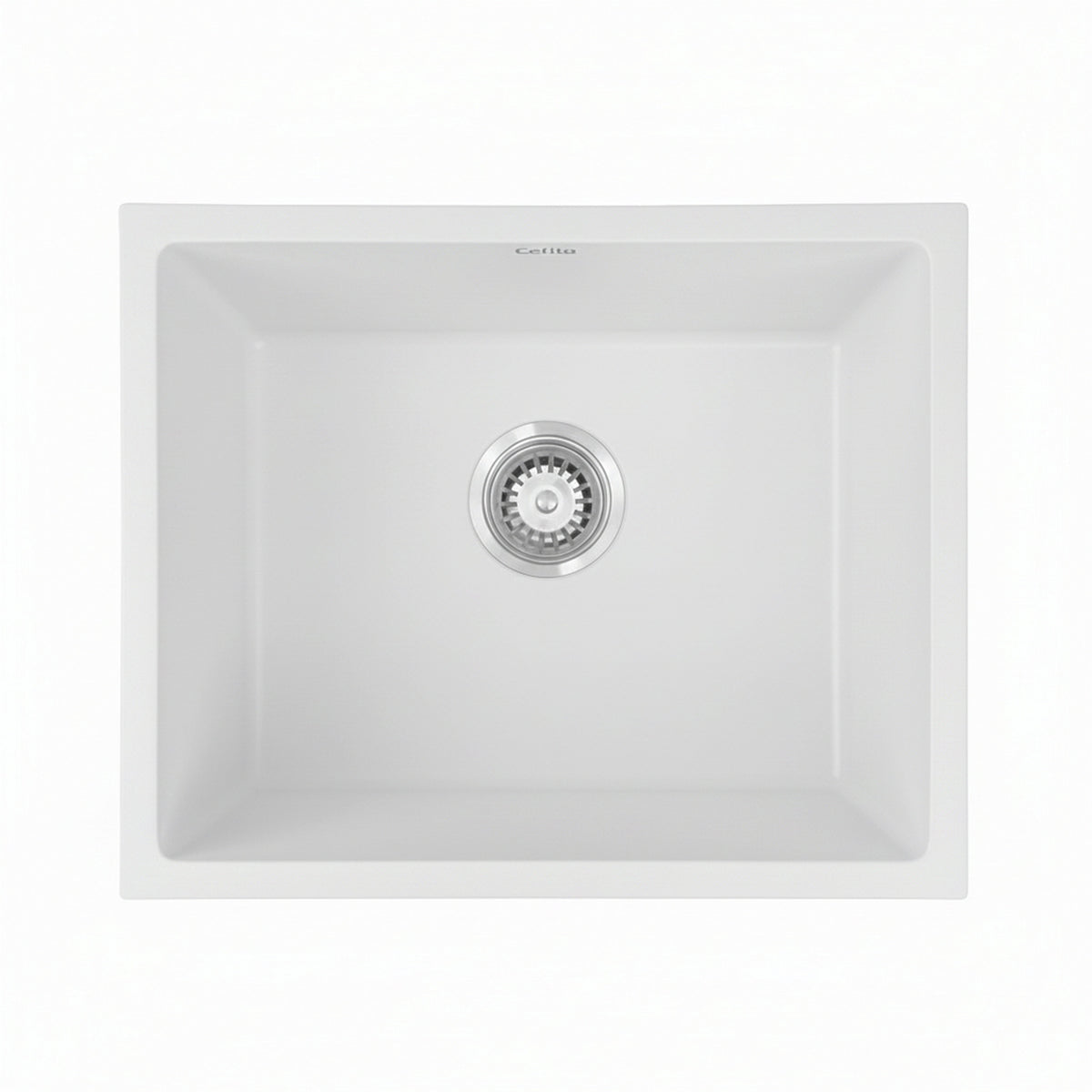 Granite Stone Sink | 55x45cm | Single Bowl | White