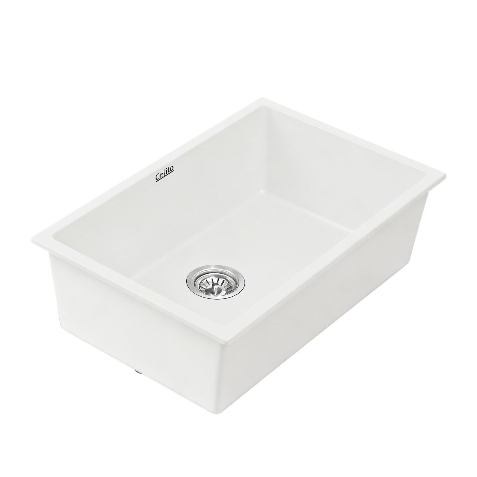 Granite Stone Sink | 70x45cm | Single Bowl | White