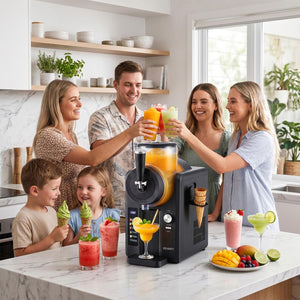 Devanti Slushie Machine 2L | Ice Cream, Smoothie & Milkshake Maker | Black