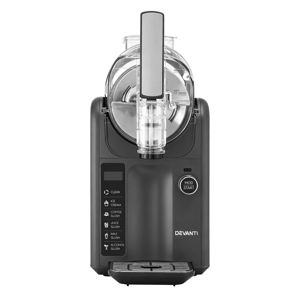 5-in-1 Slushie Machine | 2L | Ice Cream & Frozen Drinks Maker | Grey