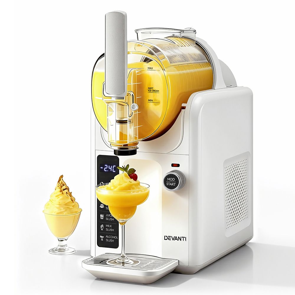 5-in-1 Frozen Drinks Maker | 2L | Slushie + Ice Cream | White