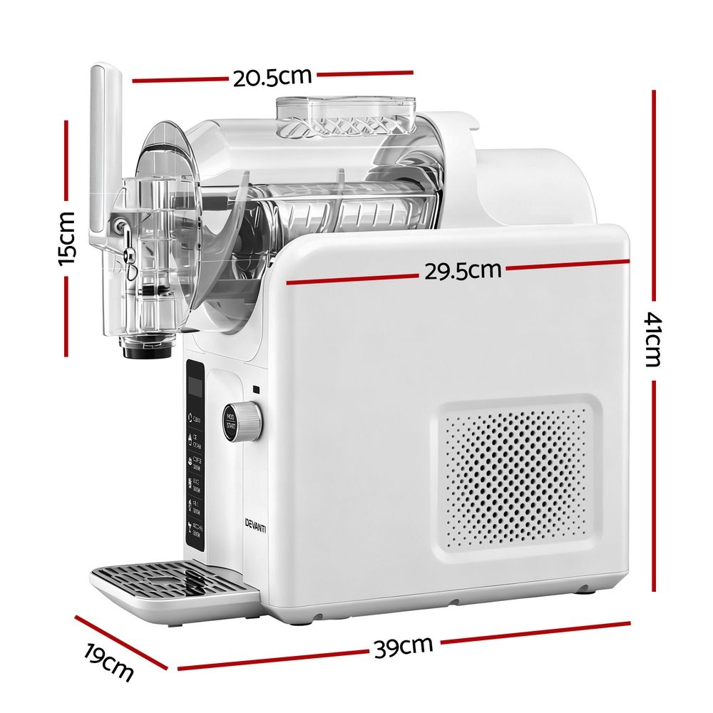 5-in-1 Frozen Drinks Maker | 2L | Slushie + Ice Cream | White