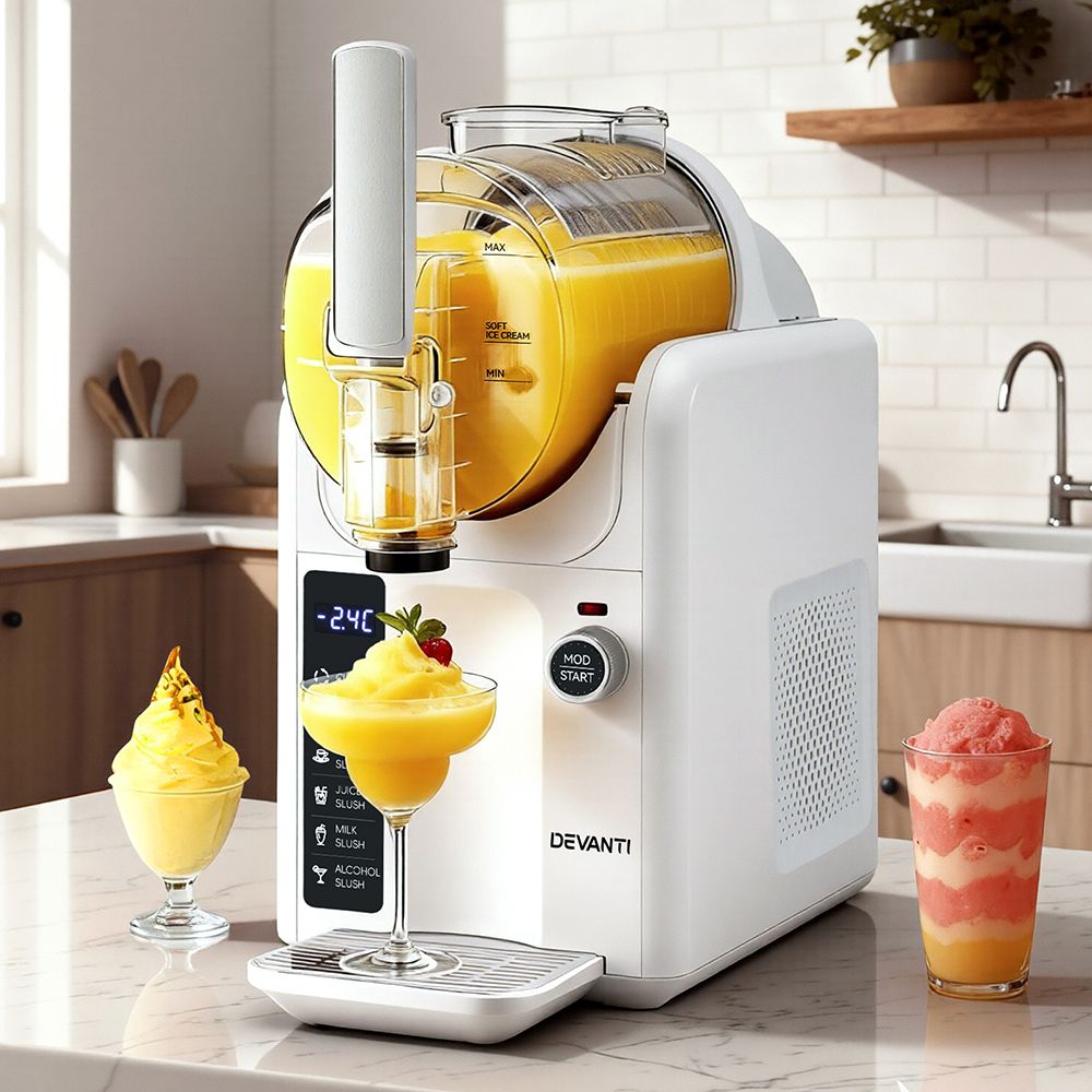 5-in-1 Frozen Drinks Maker | 2L | Slushie + Ice Cream | White
