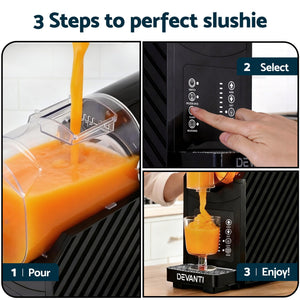 Slushie Machine | 1.8L | Frozen Drinks Maker | Black