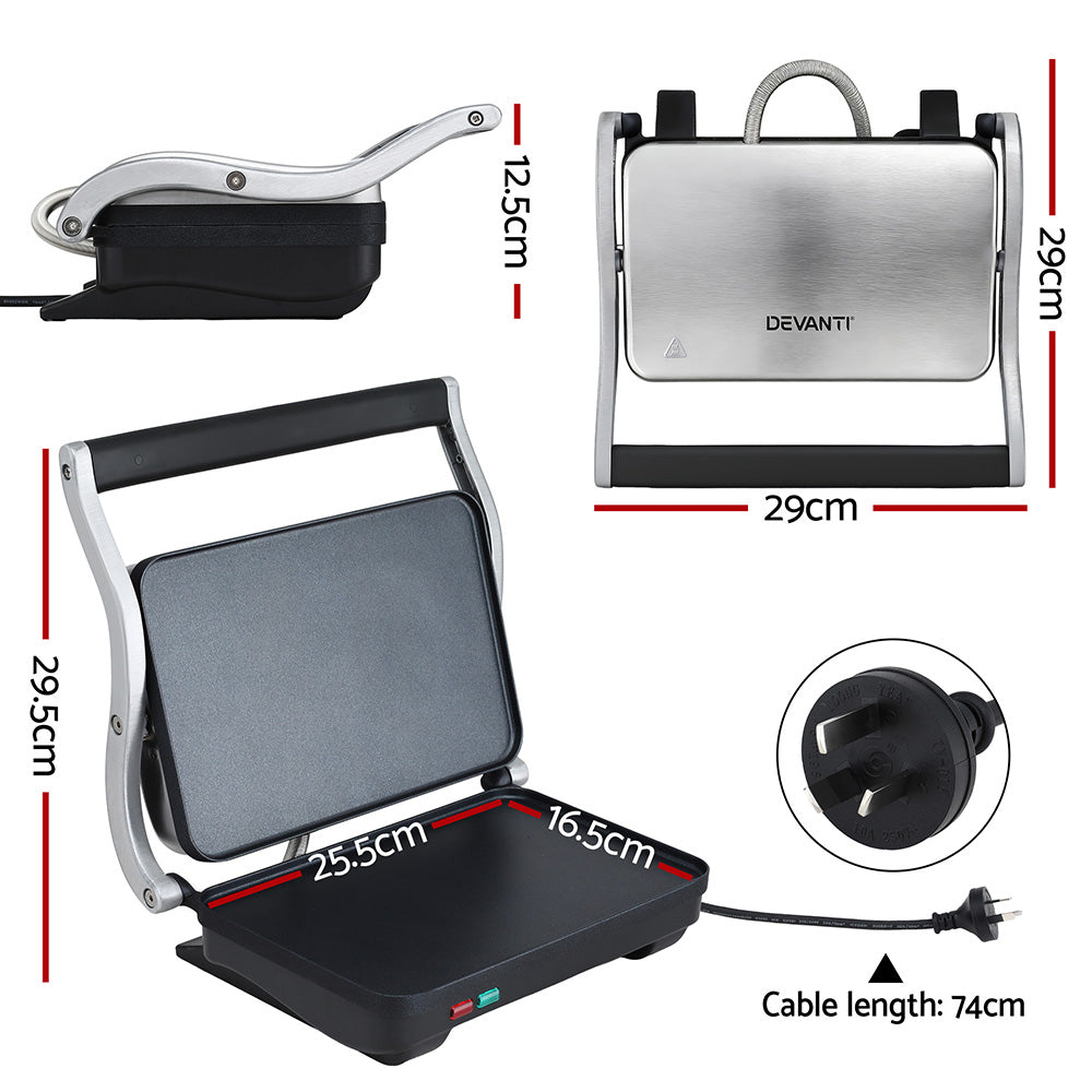 3-in-1 Sandwich Maker | Grill + Steak Press | 1000W
