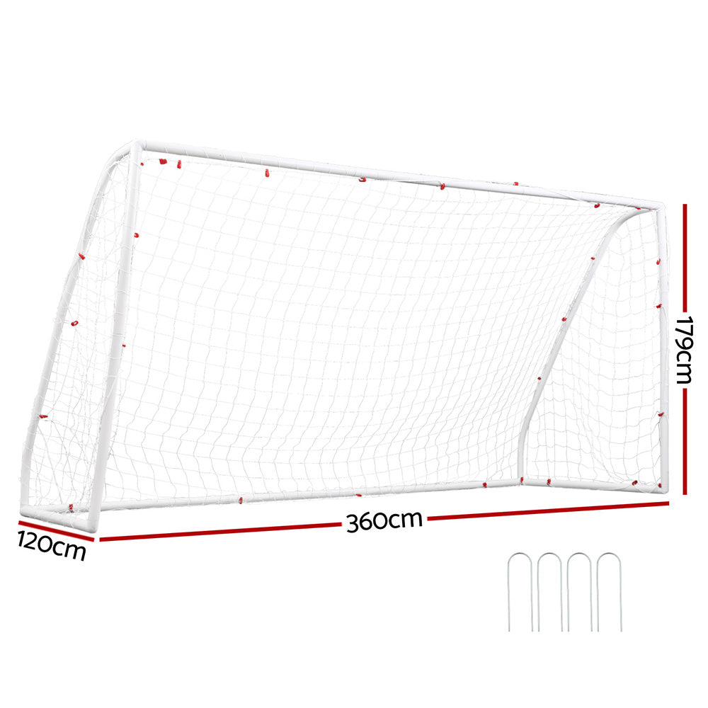 Everfit Soccer Goal Net | 12FT | UPVC Frame | PE Mesh | Weatherproof | Backyard