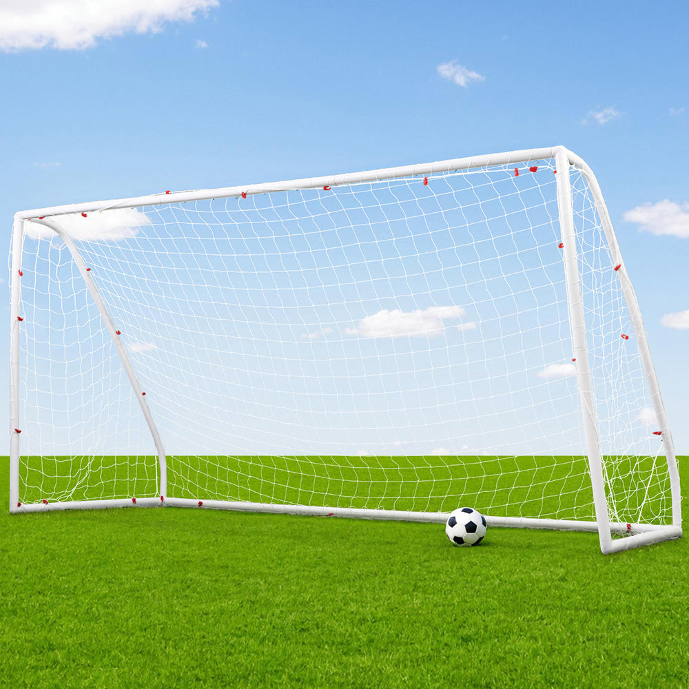 Everfit Soccer Goal Net | 12FT | UPVC Frame | PE Mesh | Weatherproof | Backyard