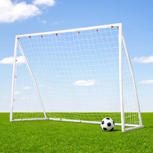 Everfit Soccer Goal Net | 8FT | UPVC Frame | PE Mesh | Weatherproof | Backyard