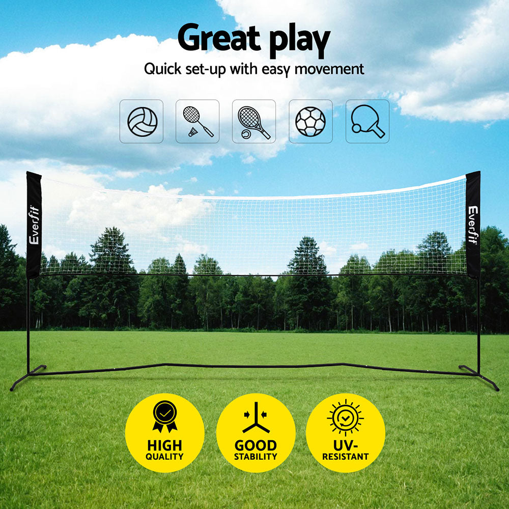 Everfit Net Set | 3.6M | Badminton, Tennis, Volleyball | Adjustable Height
