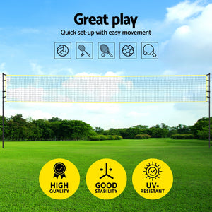 Everfit 9M Portable Volleyball Net Set | with Ball | Boundary Lines | Badminton | Tennis