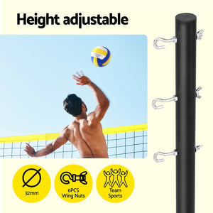 Everfit 9M Portable Volleyball Net Set | with Ball | Boundary Lines | Badminton | Tennis