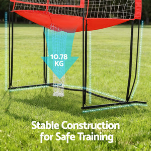 Portable Volleyball Training Net | 8ft | Adjustable Height | Ball + Carry Bag (Version B)