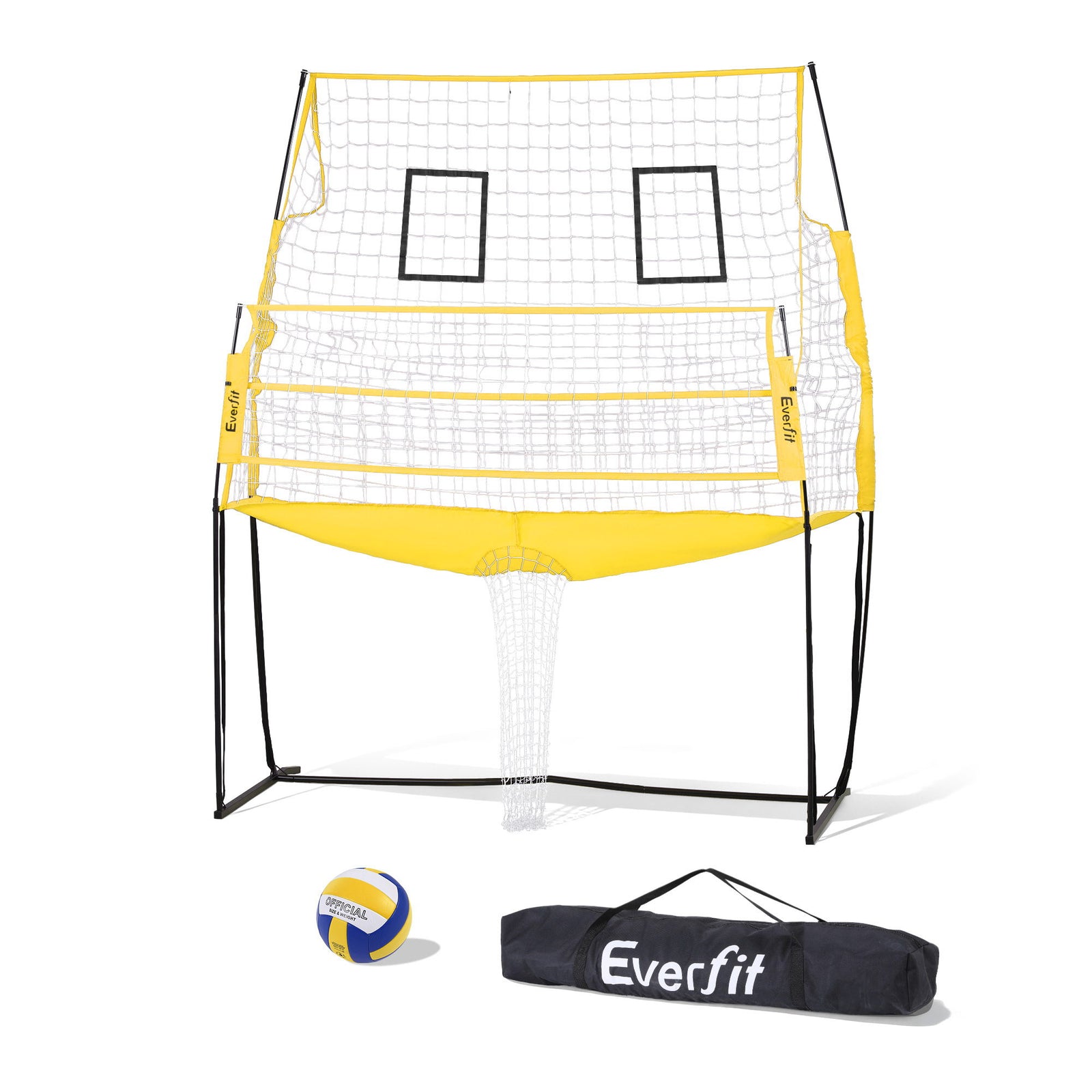 Freestanding Volleyball Net | 8ft | Adjustable Height | Includes Ball + Bag (Version A)