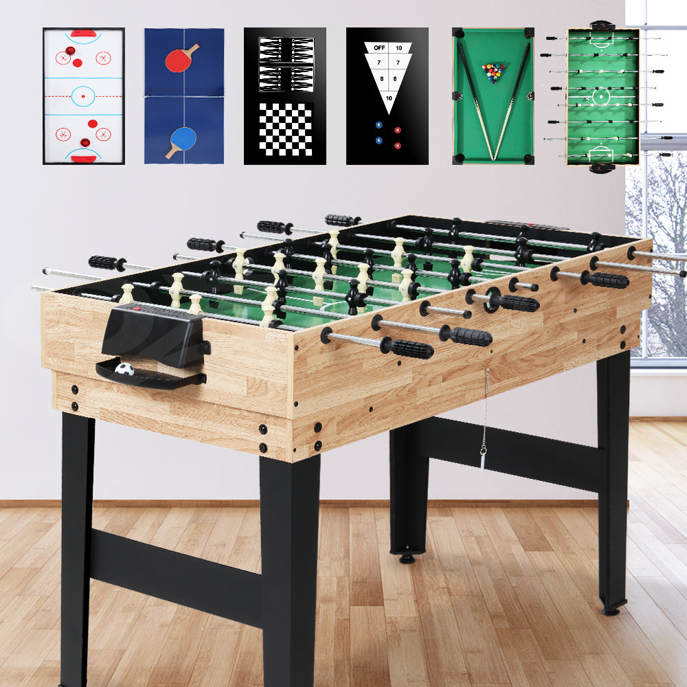 10-in-1 Games Table | Soccer | Foosball | Pool Table | Tennis | Air Hockey | Chess Cards