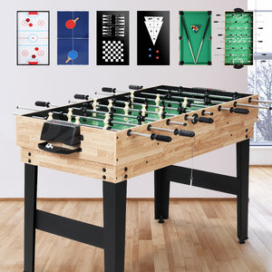 10-in-1 Games Table | Soccer | Foosball | Pool Table | Tennis | Air Hockey | Chess Cards