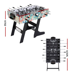 Foldable Soccer Table | 4-in-1 Game | Foosball, Table Tennis, Pool, Hockey