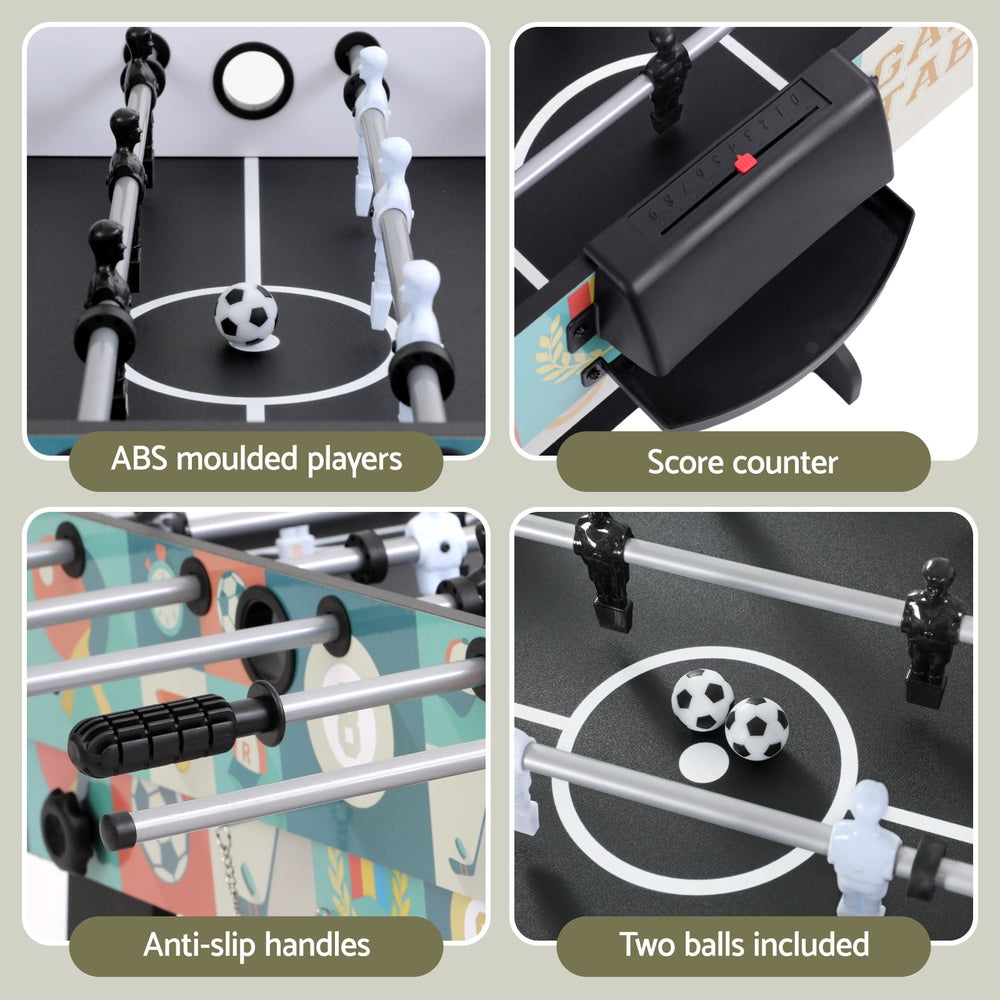 Foldable Soccer Table | 4-in-1 Game | Foosball, Table Tennis, Pool, Hockey