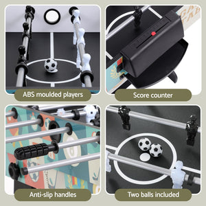 Foldable Soccer Table | 4-in-1 Game | Foosball, Table Tennis, Pool, Hockey