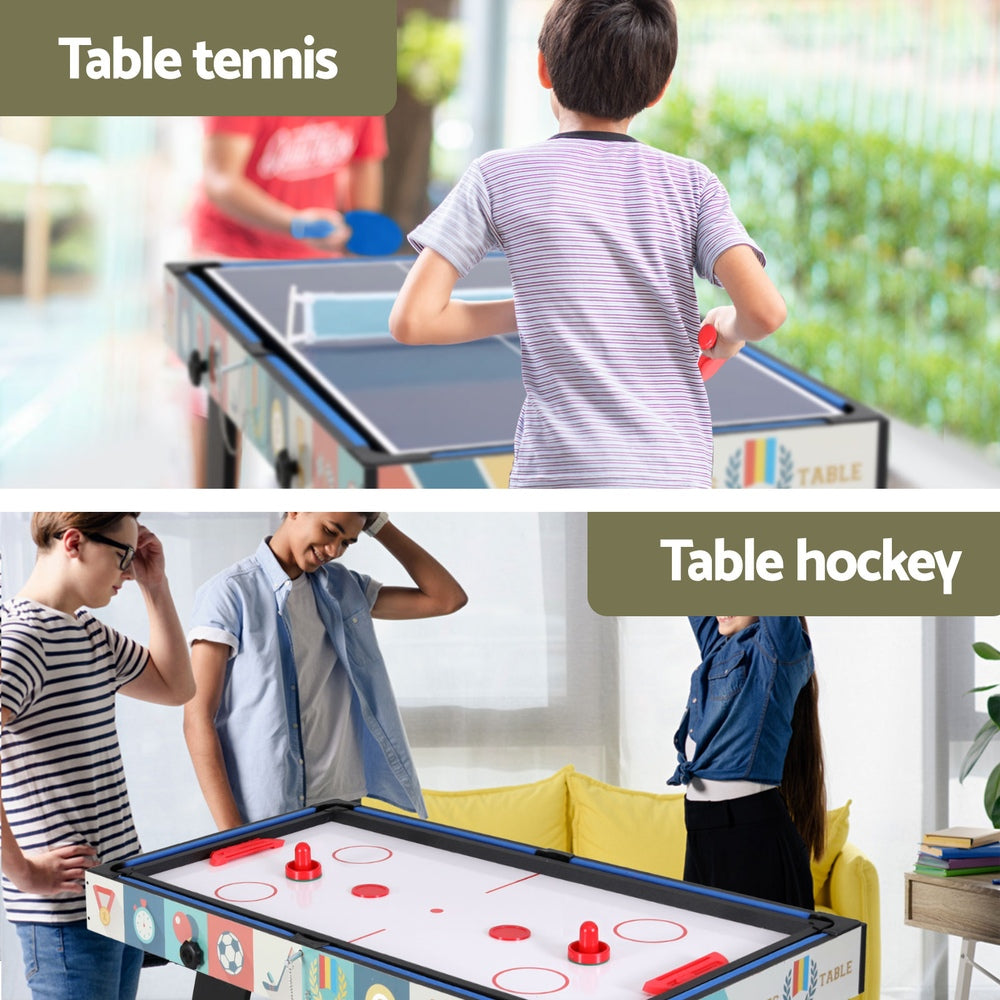 Foldable Soccer Table | 4-in-1 Game | Foosball, Table Tennis, Pool, Hockey