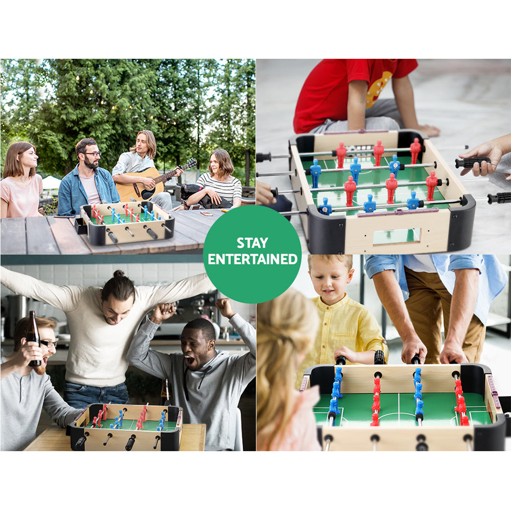 Mini Soccer Table | Foosball Football Game | Home Family Party Gift | Tabletop Size