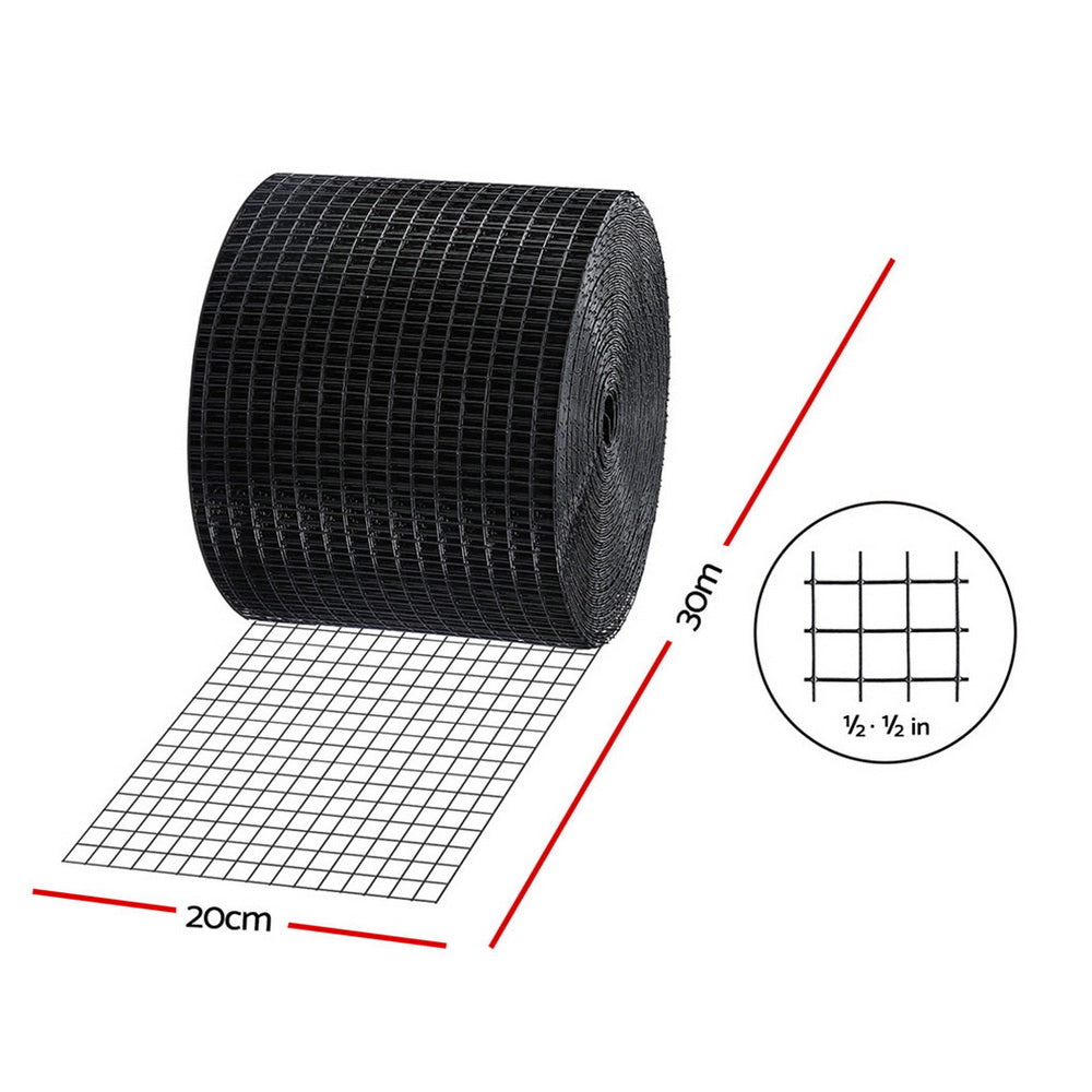 Solar Panel Bird Guard Mesh | 20cm x 30m Roll | PVC Coated | Rust Proof Critter Guard