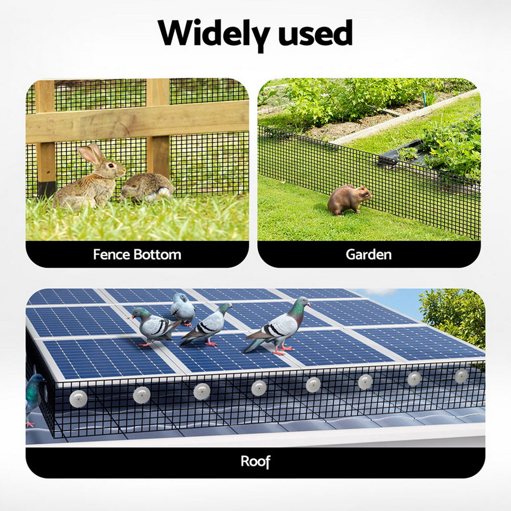 Solar Panel Bird Guard Mesh | 20cm x 30m Roll | PVC Coated | Rust Proof Critter Guard